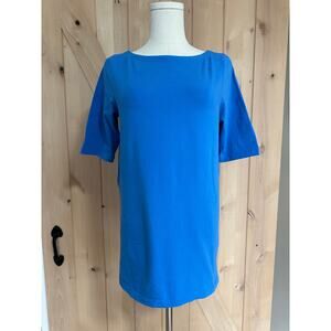 Universal Standard | Blue Bella Boatneck Tee | Size 2XS (Size 6-8)